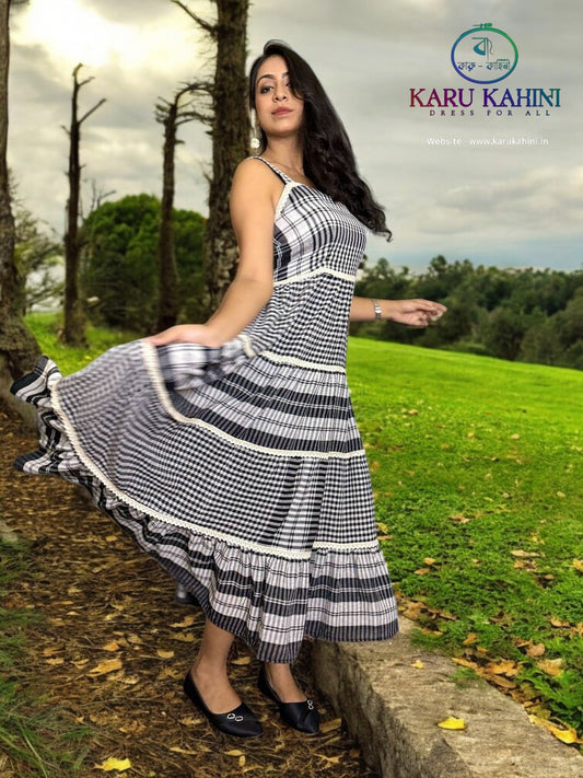 Chess Box - Flared Dress