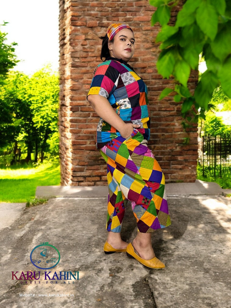 Bayul patch Top Pant Set