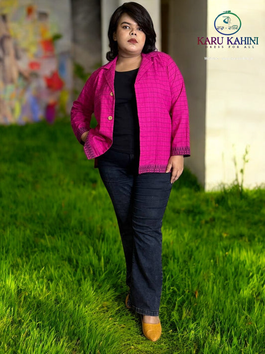 Cotton Rani Check Jacket