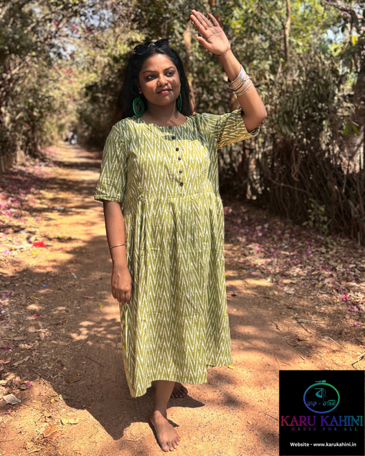 Grassy Sambolpuri Dress