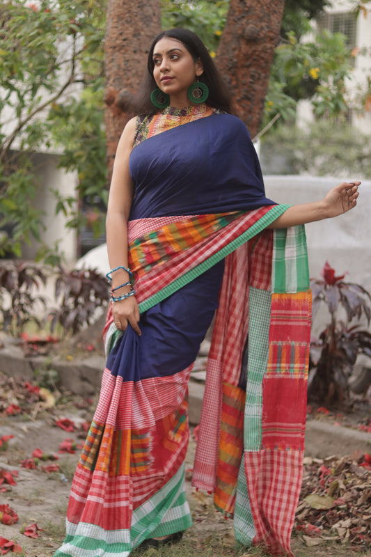 Gamcha Patch Saree